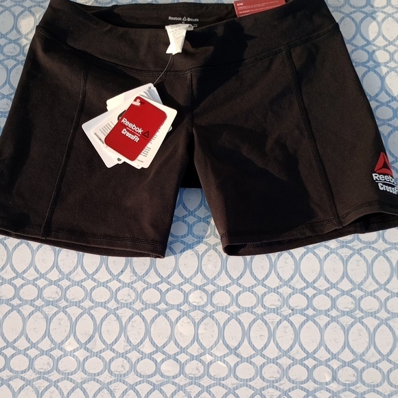 Reebok Cross Fit Women's Black Athletic Shorts - Picture 1 of 8